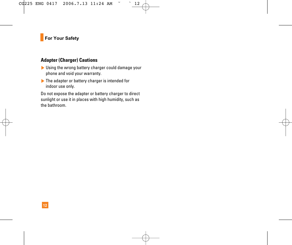 LG CG225 User Manual | Page 16 / 192