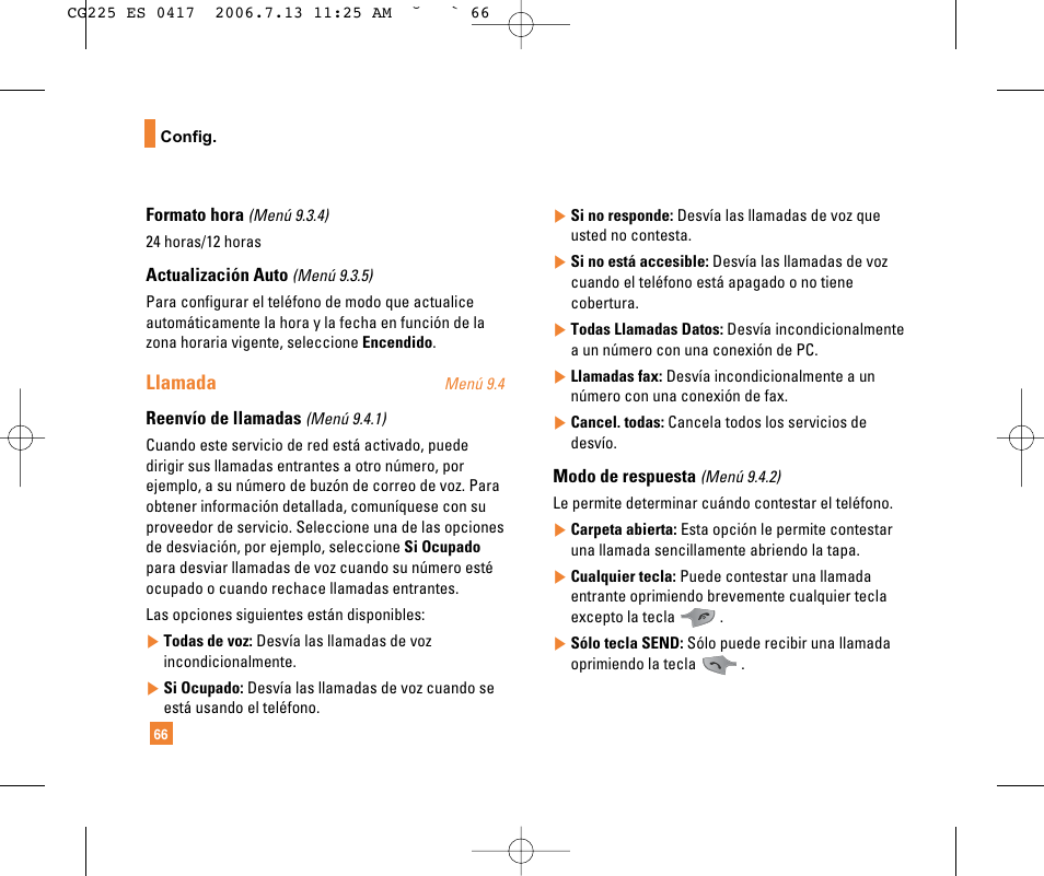 Llamada | LG CG225 User Manual | Page 162 / 192