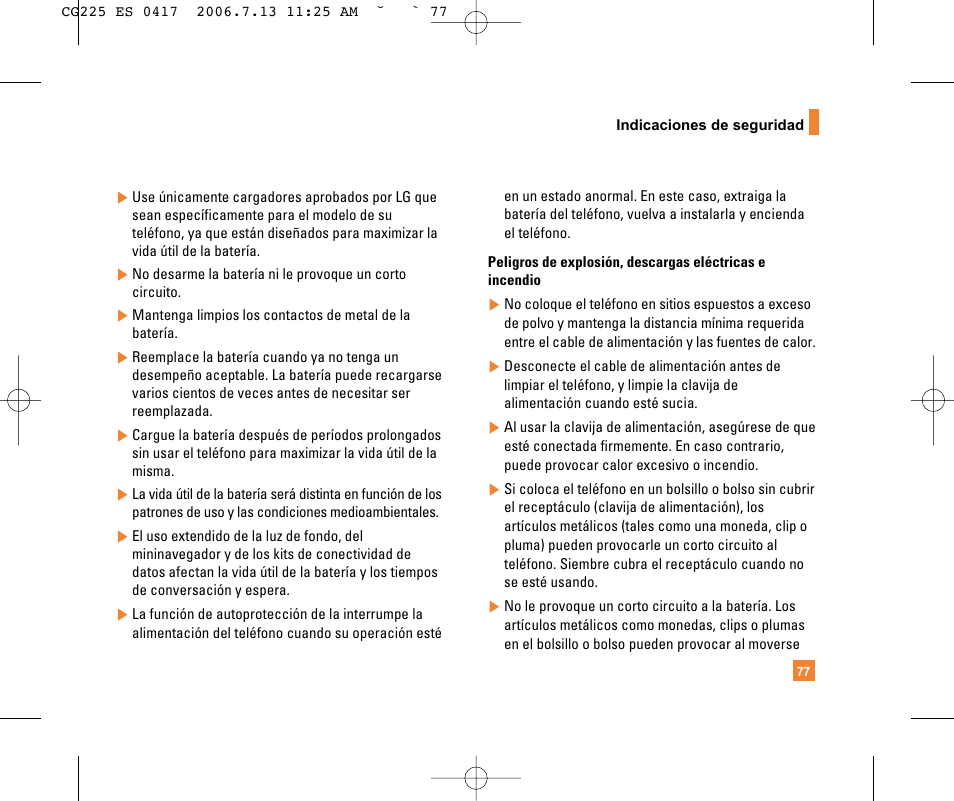 LG CG225 User Manual | Page 173 / 192