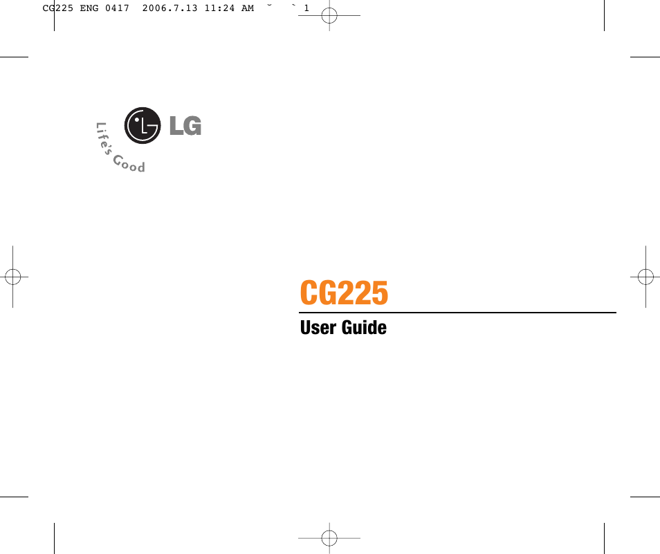 Cg225 | LG CG225 User Manual | Page 5 / 192