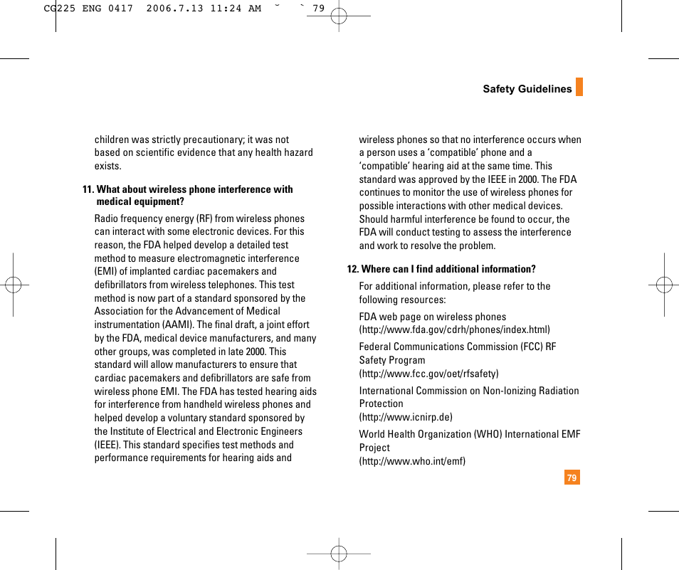 LG CG225 User Manual | Page 83 / 192