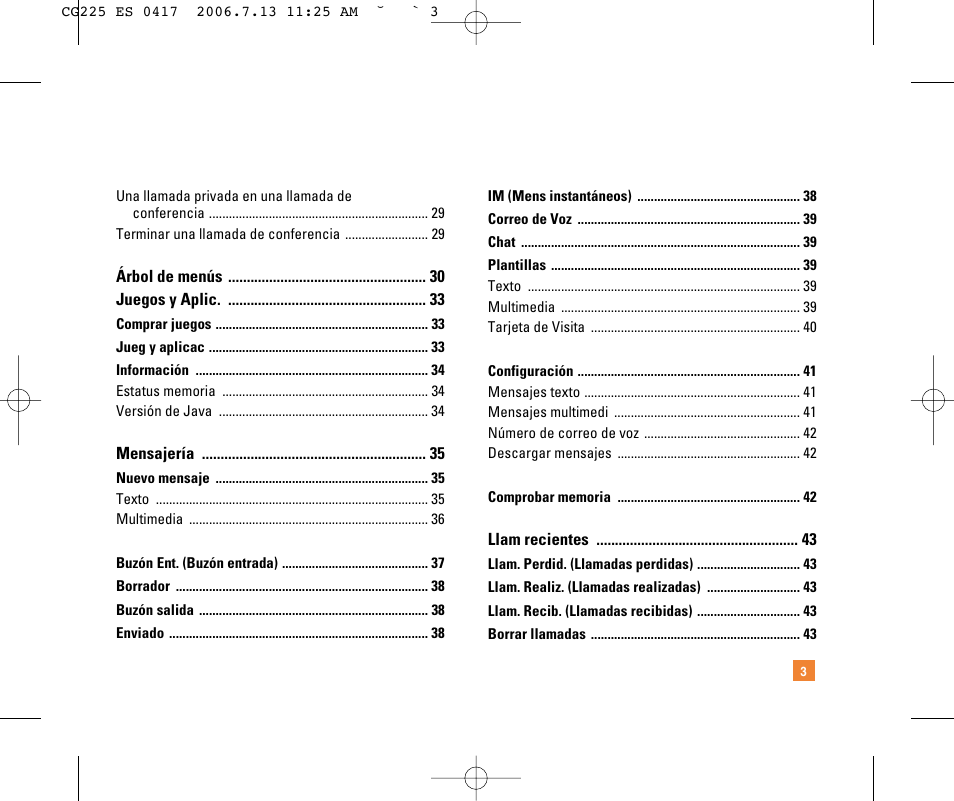 LG CG225 User Manual | Page 99 / 192