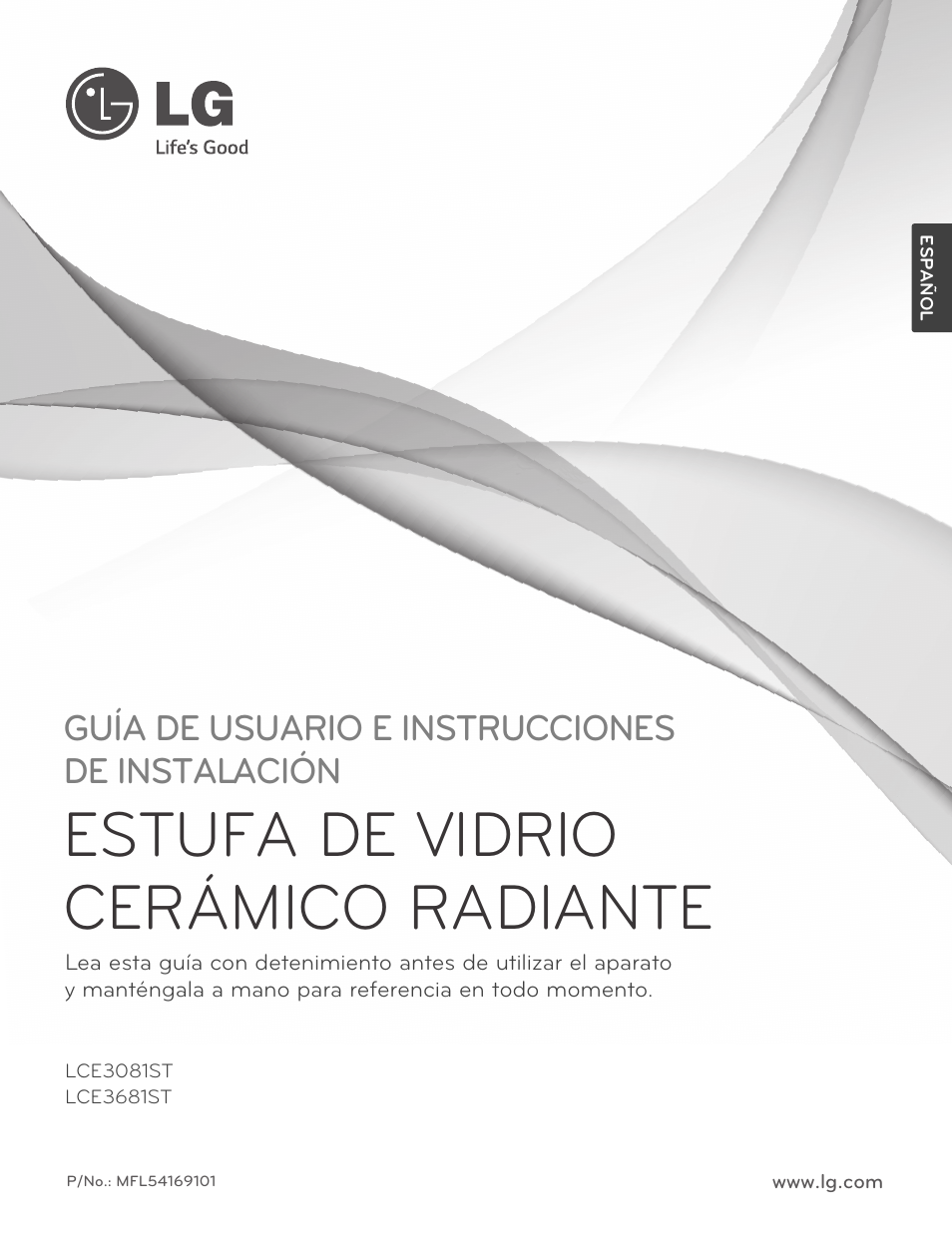 Estufa de vidrio cerámico radiante, Guía de usuario e instrucciones de instalación | LG LCE3681ST User Manual | Page 33 / 100