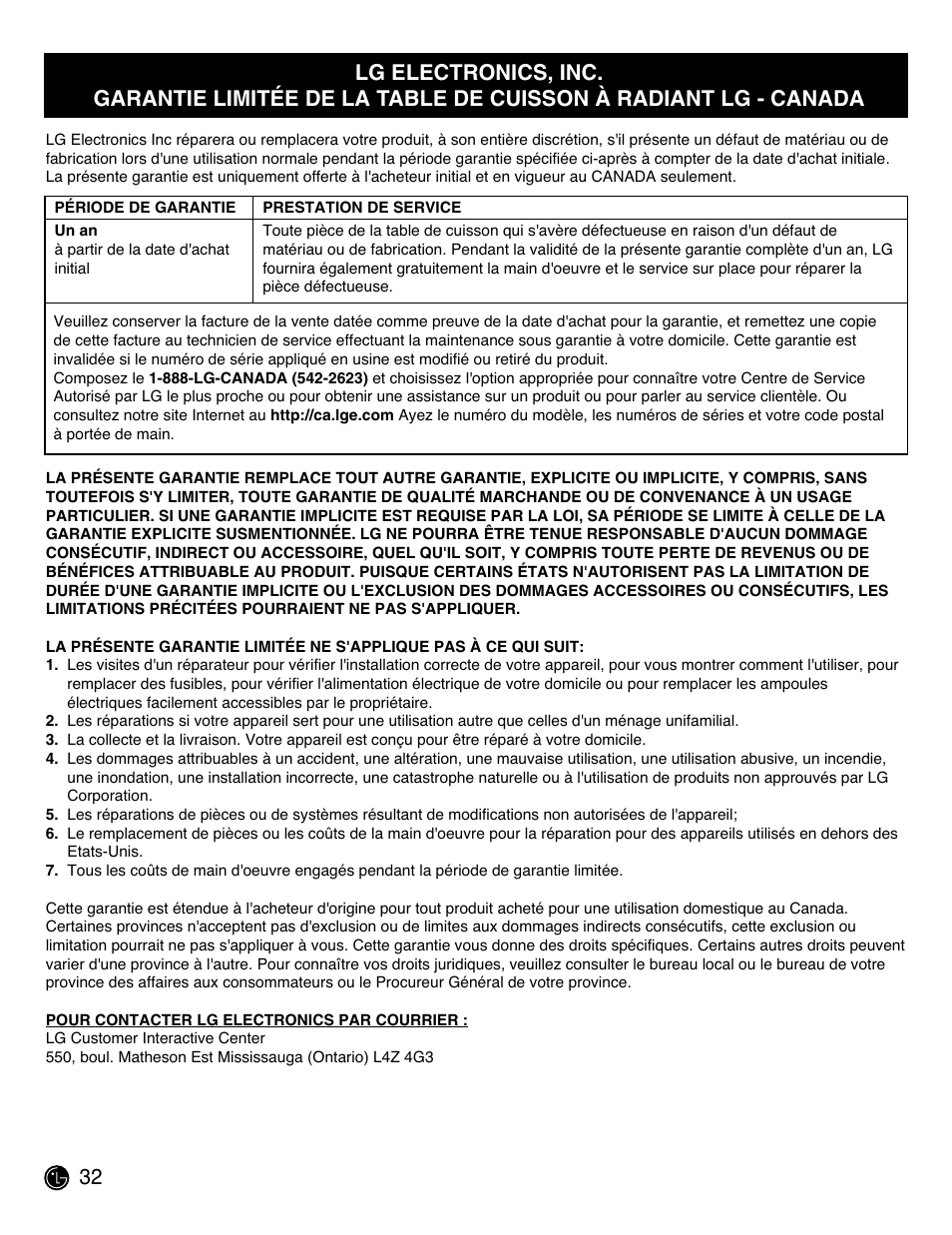 LG LCE3681ST User Manual | Page 96 / 100