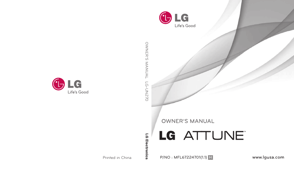 LG UN270 User Manual | 282 pages