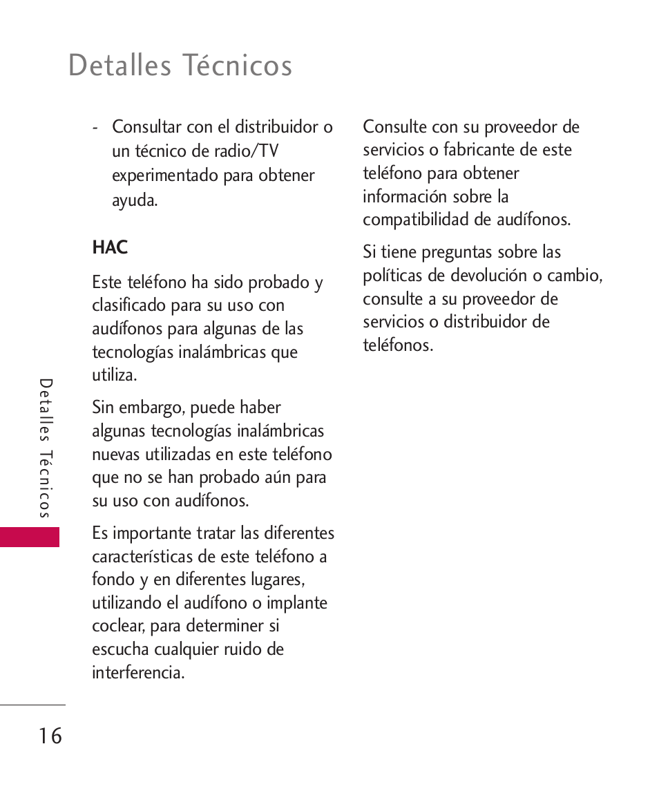 Detalles técnicos | LG UN270 User Manual | Page 153 / 282