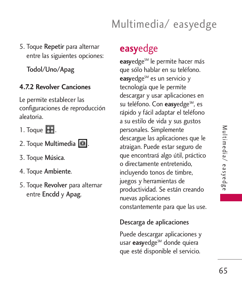 2 aleatorio, Easyedge, Multimedia/ easyedge | Easy edge | LG UN270 User Manual | Page 202 / 282