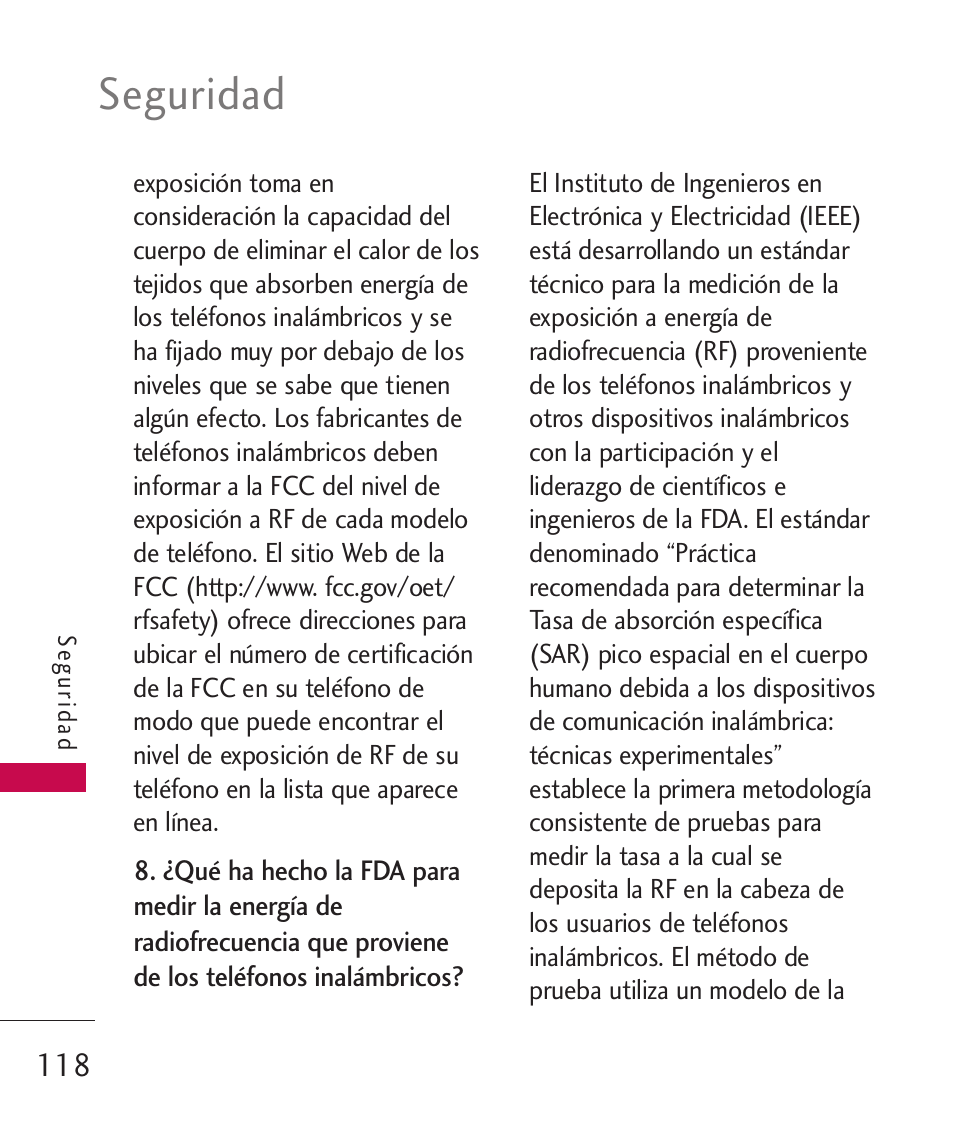 Seguridad | LG UN270 User Manual | Page 255 / 282