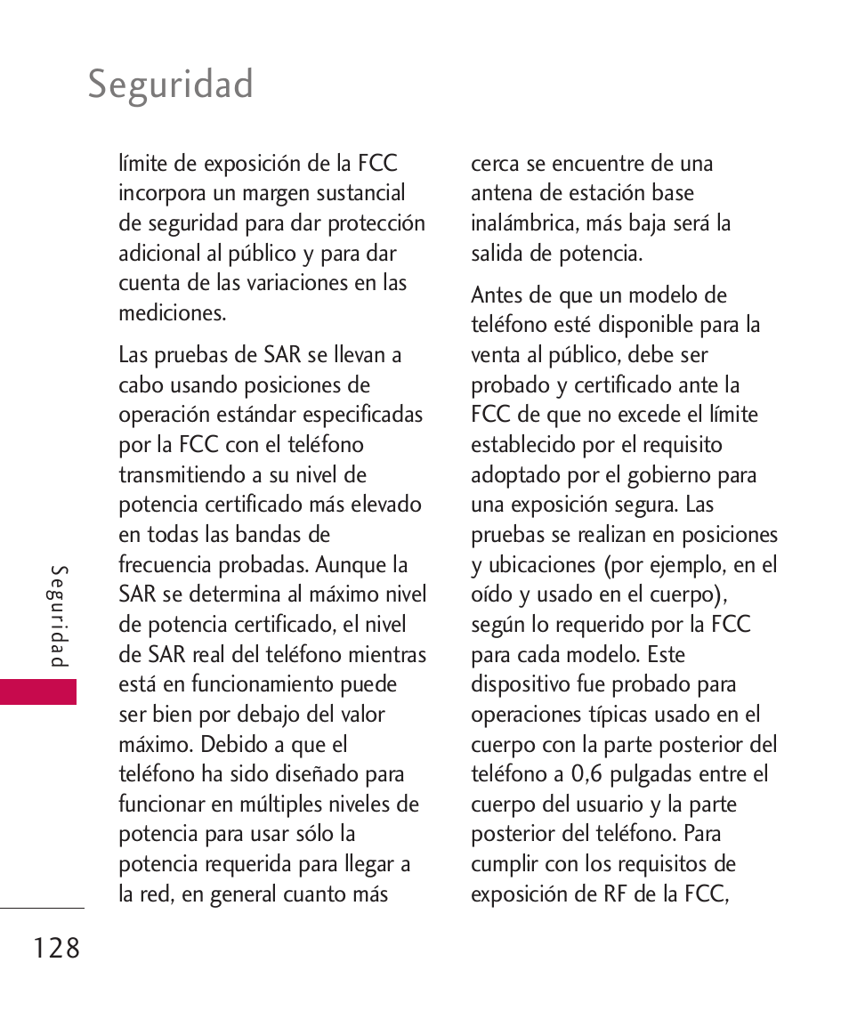 Seguridad | LG UN270 User Manual | Page 265 / 282