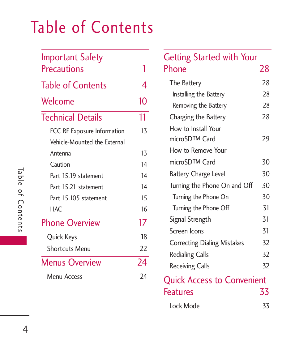 LG UN270 User Manual | Page 6 / 282