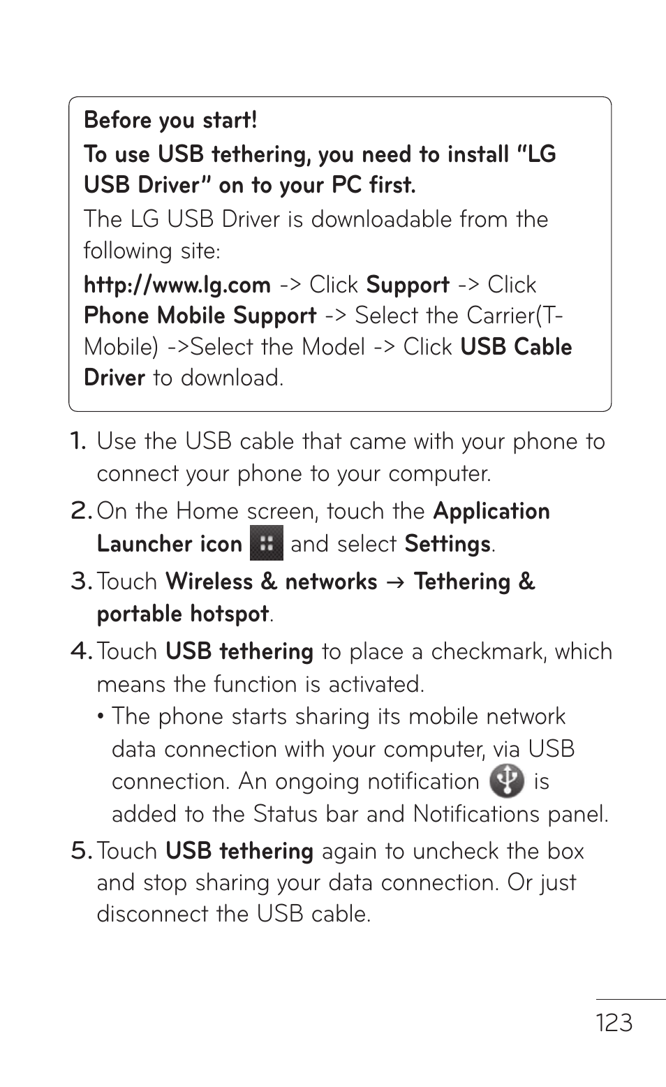 LG LGP504 User Manual | Page 123 / 380