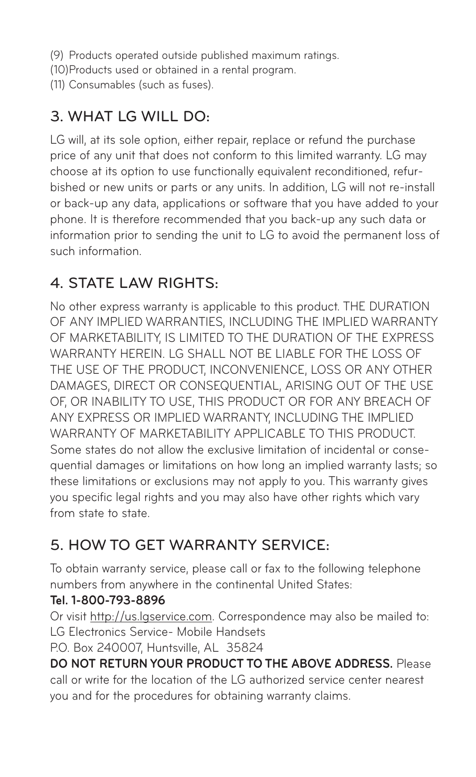 LG LGP504 User Manual | Page 182 / 380