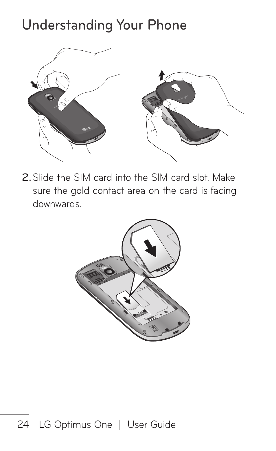 Understanding your phone | LG LGP504 User Manual | Page 24 / 380