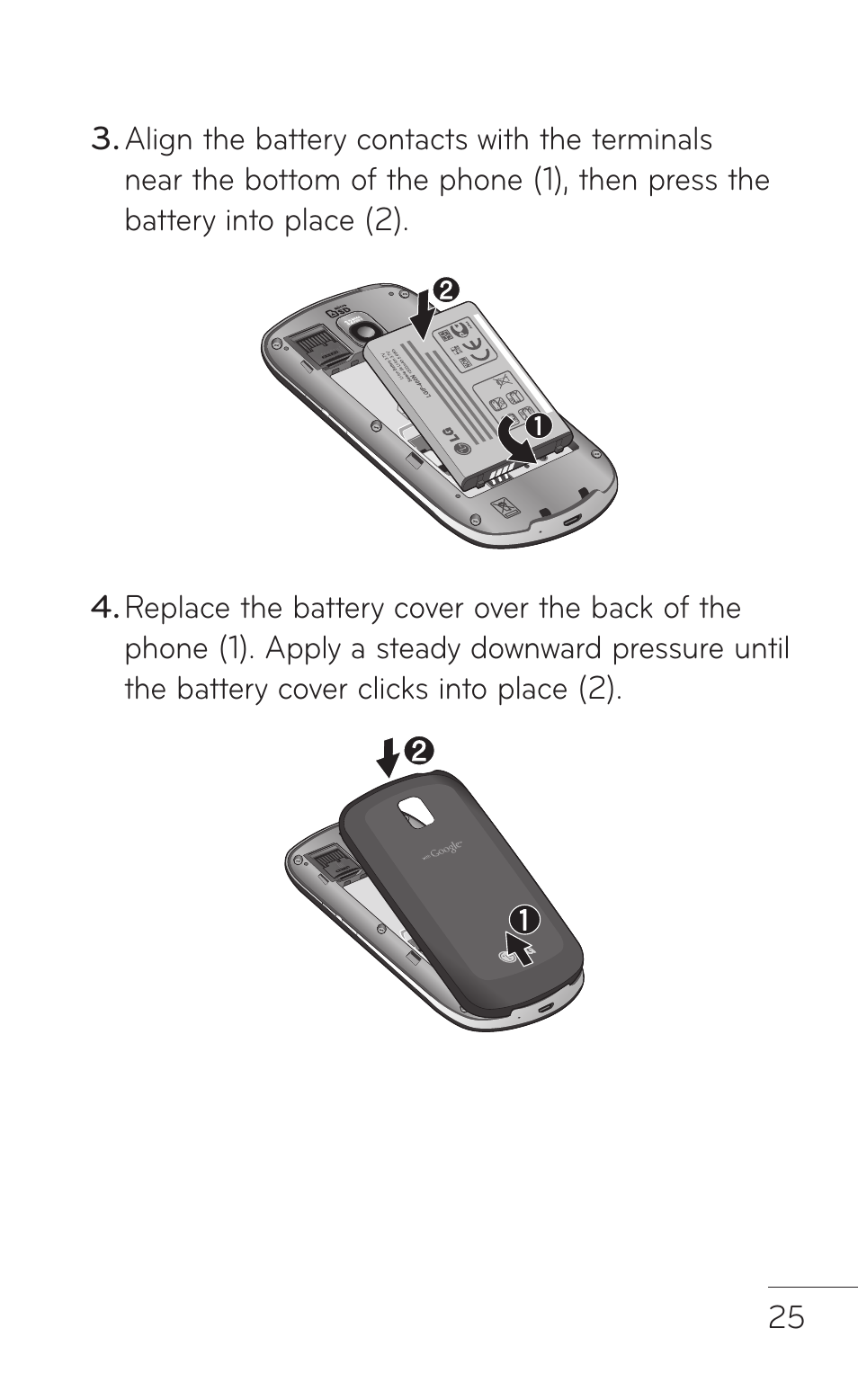 LG LGP504 User Manual | Page 25 / 380