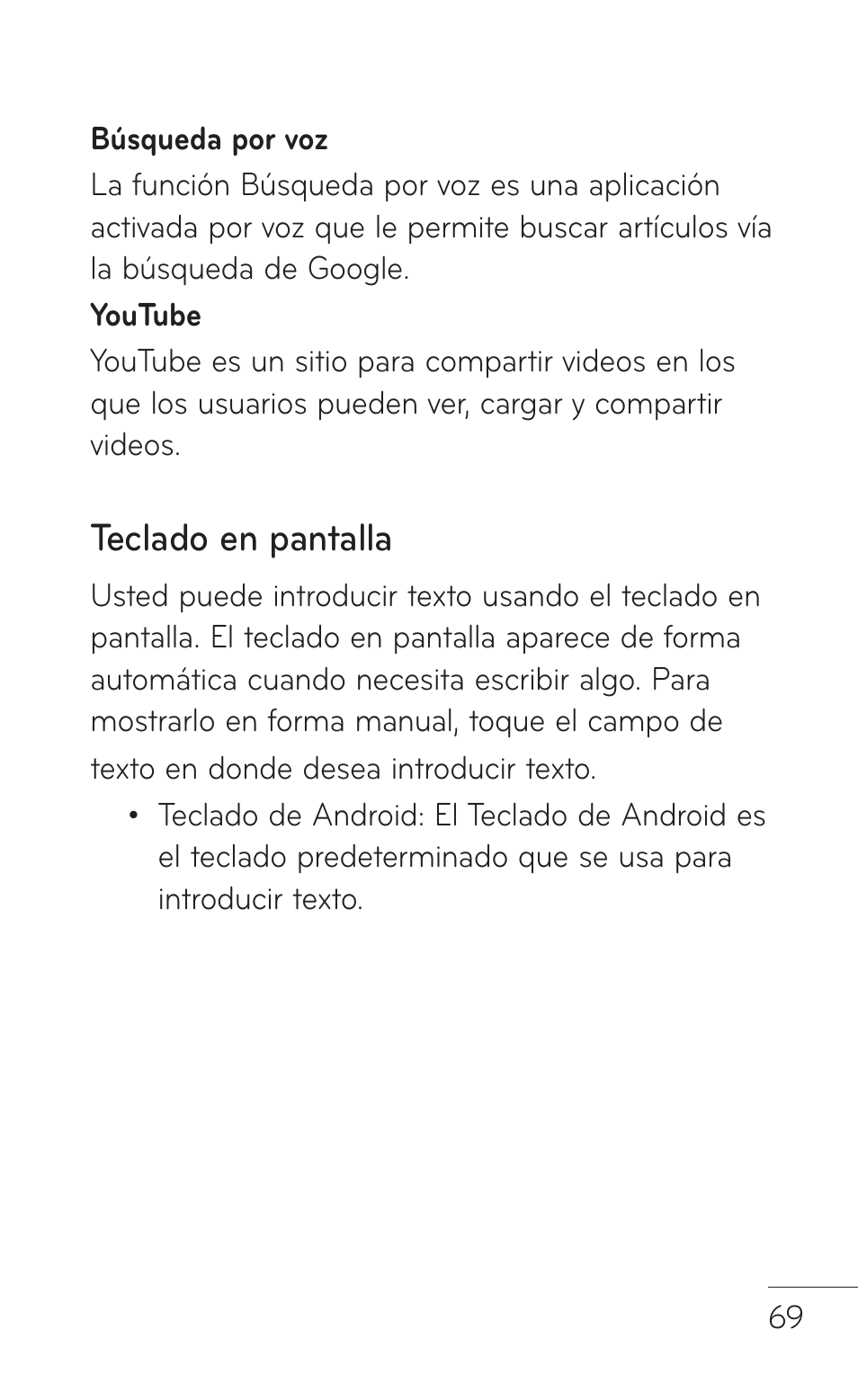 Teclado en pantalla | LG LGP504 User Manual | Page 251 / 380