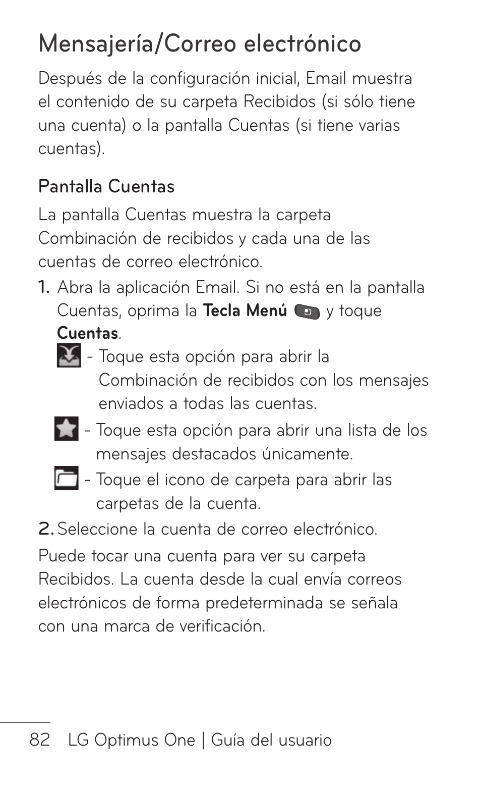 Mensajería/correo electrónico | LG LGP504 User Manual | Page 264 / 380