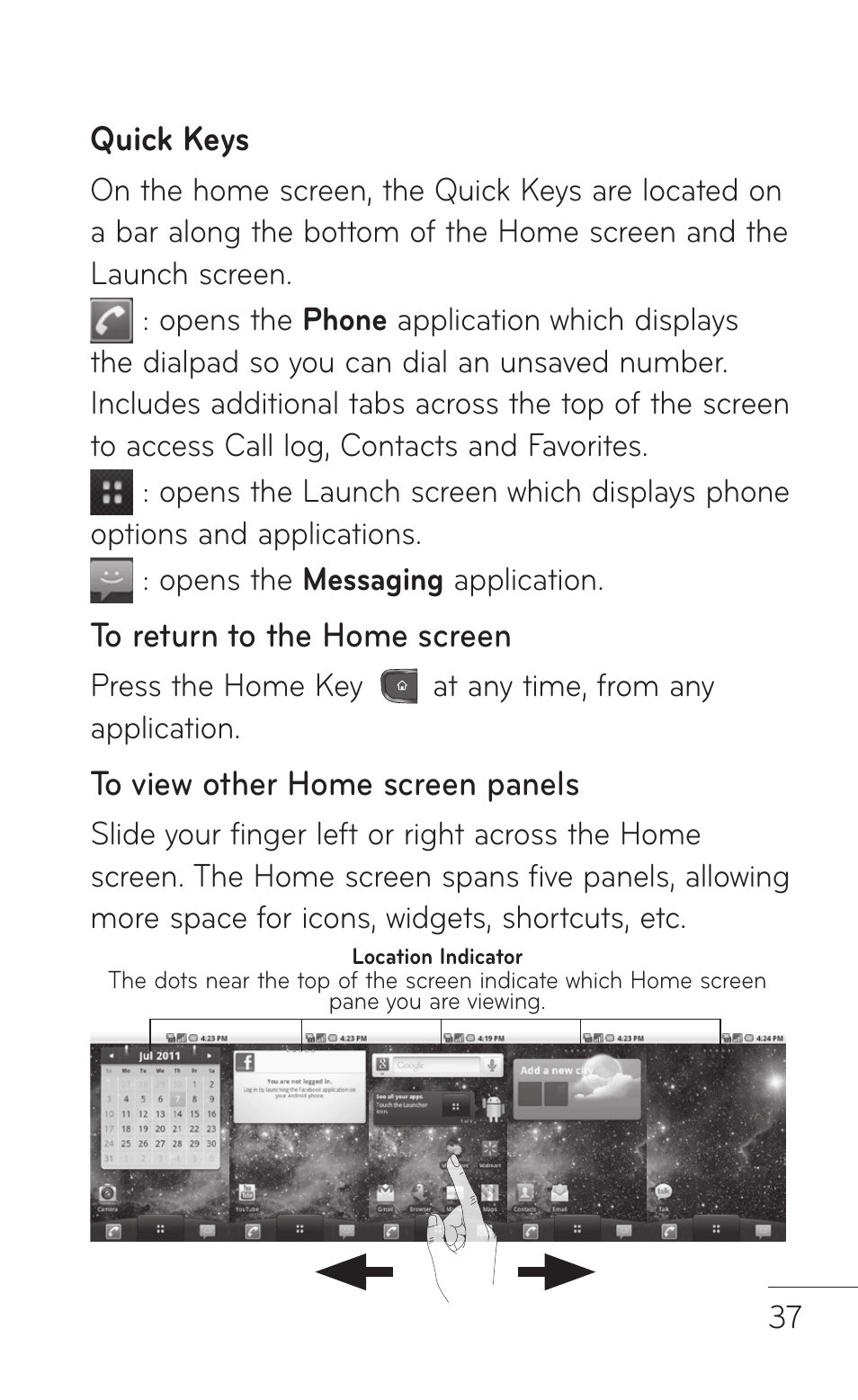 LG LGP504 User Manual | Page 37 / 380