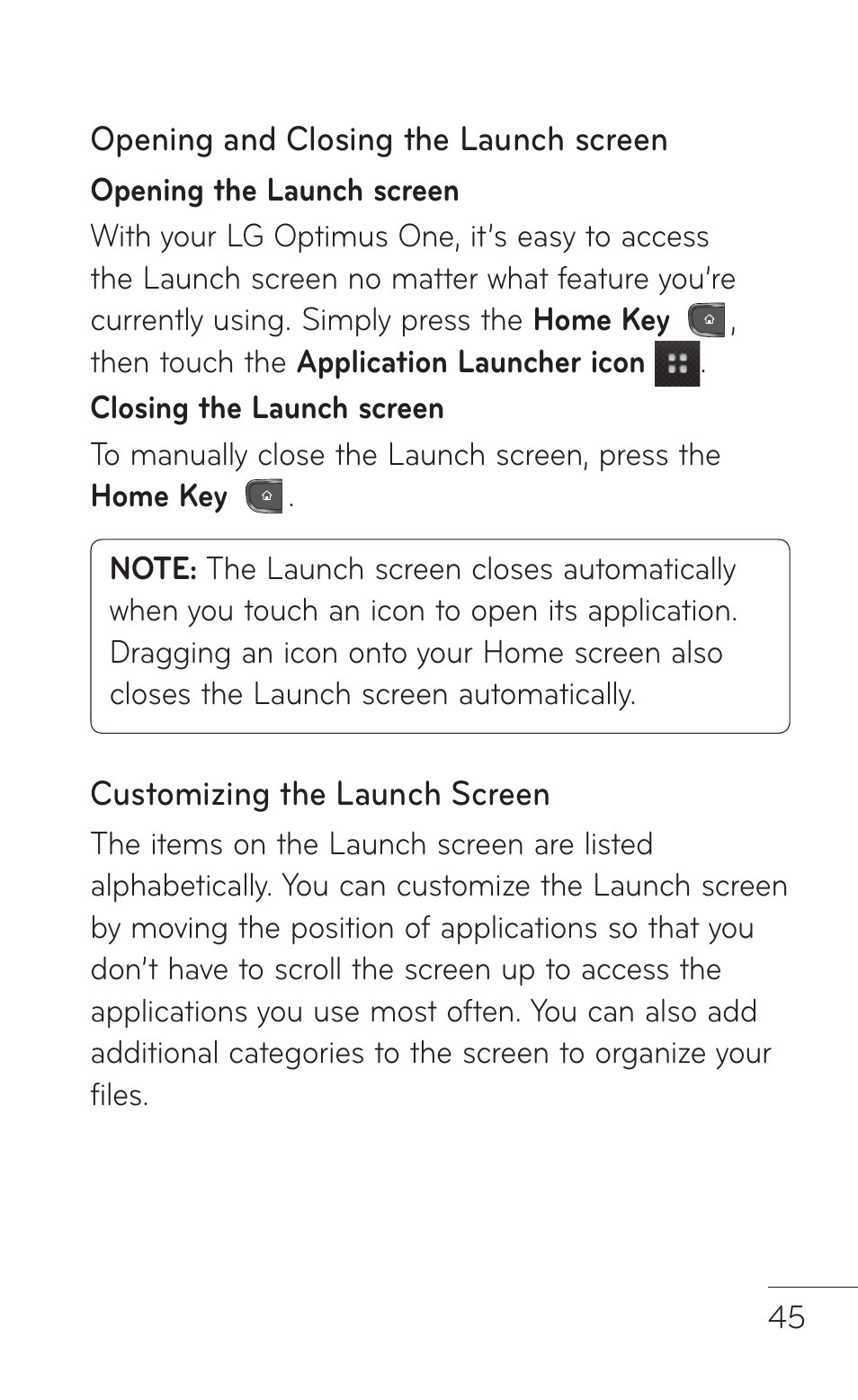 LG LGP504 User Manual | Page 45 / 380