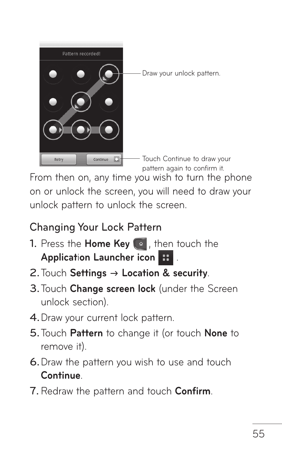 LG LGP504 User Manual | Page 55 / 380