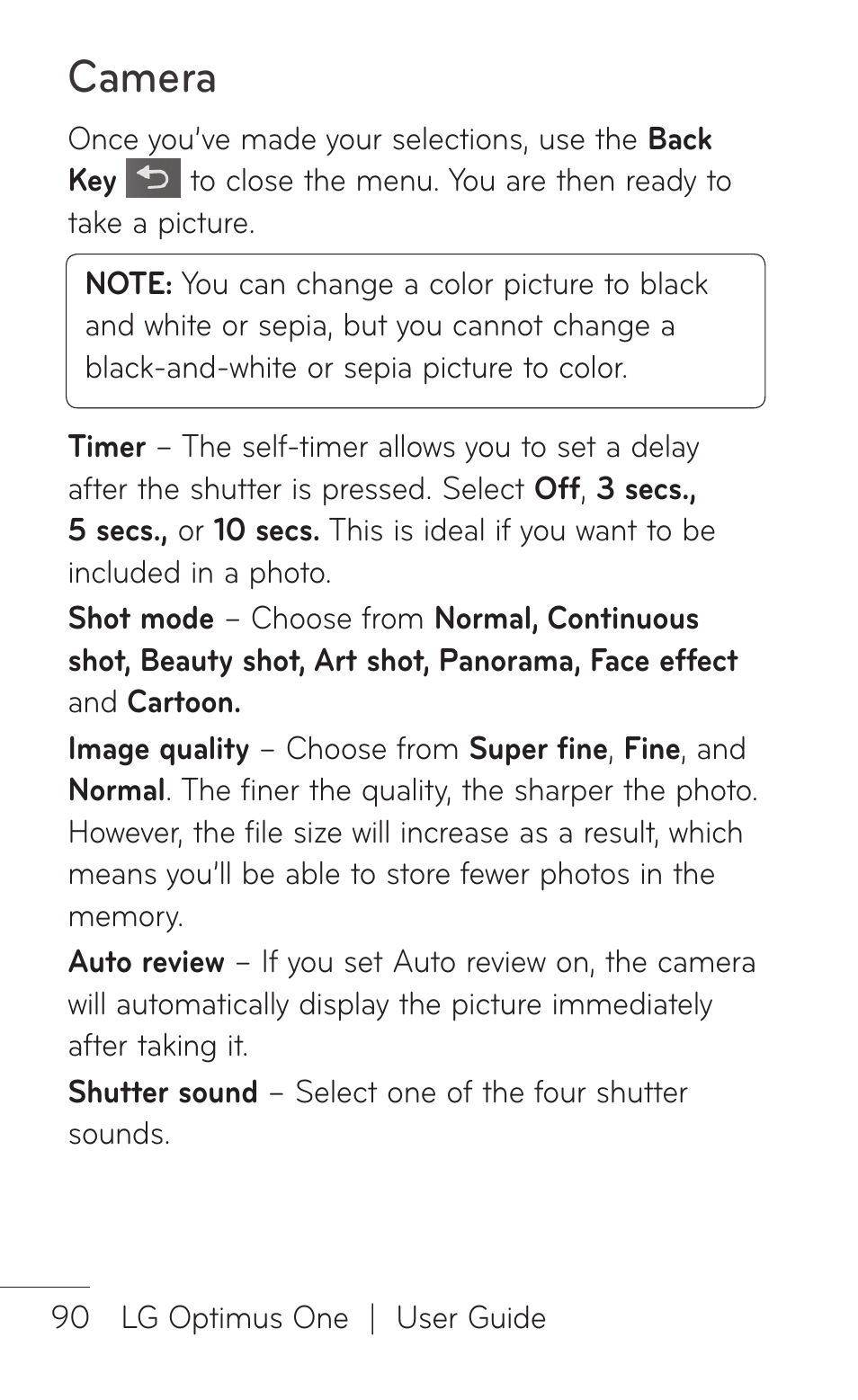 Camera | LG LGP504 User Manual | Page 90 / 380