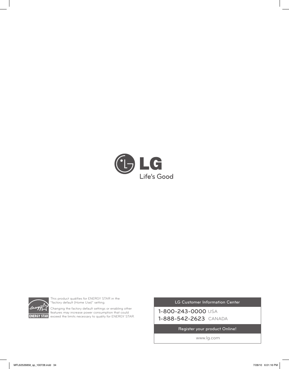 LG WM2140CW User Manual | Page 68 / 68