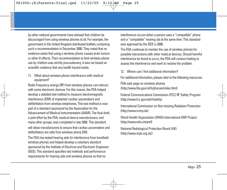 LG VX1000 User Manual | Page 28 / 68