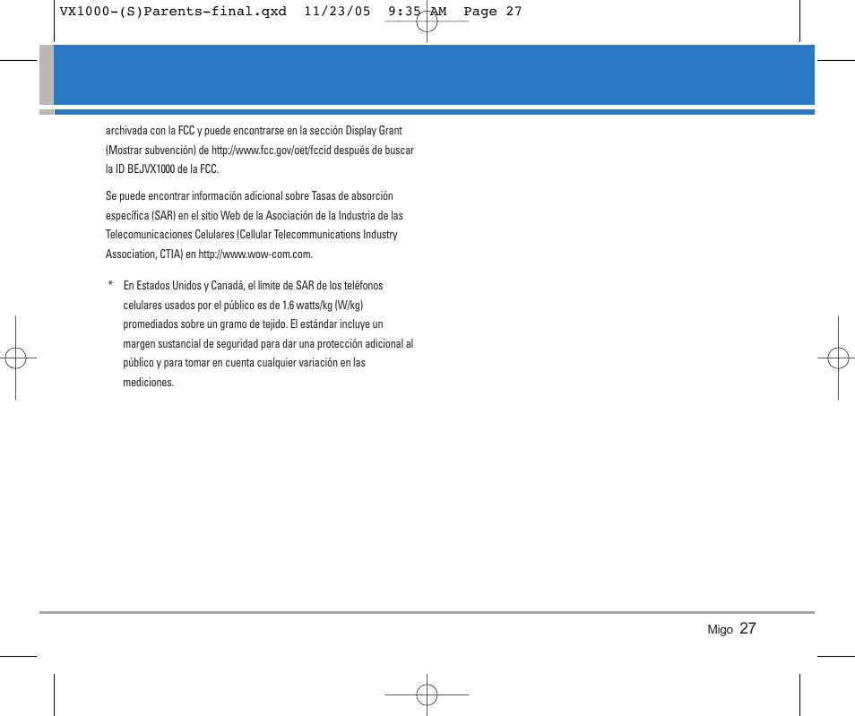 LG VX1000 User Manual | Page 63 / 68