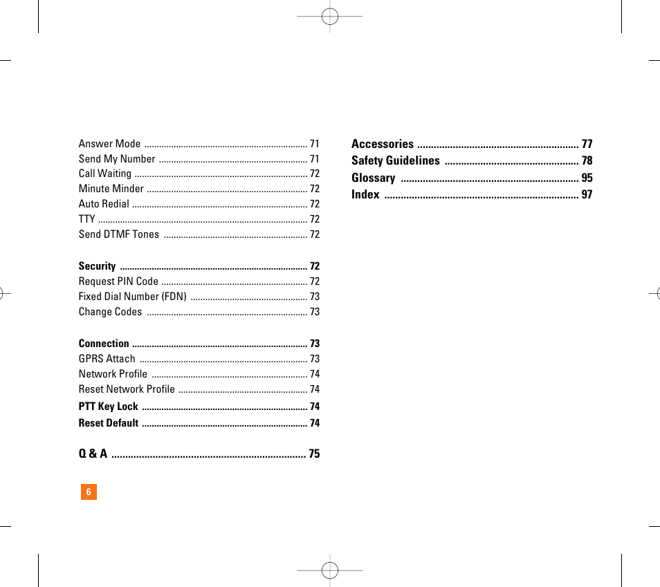 LG CG300 User Manual | Page 10 / 214