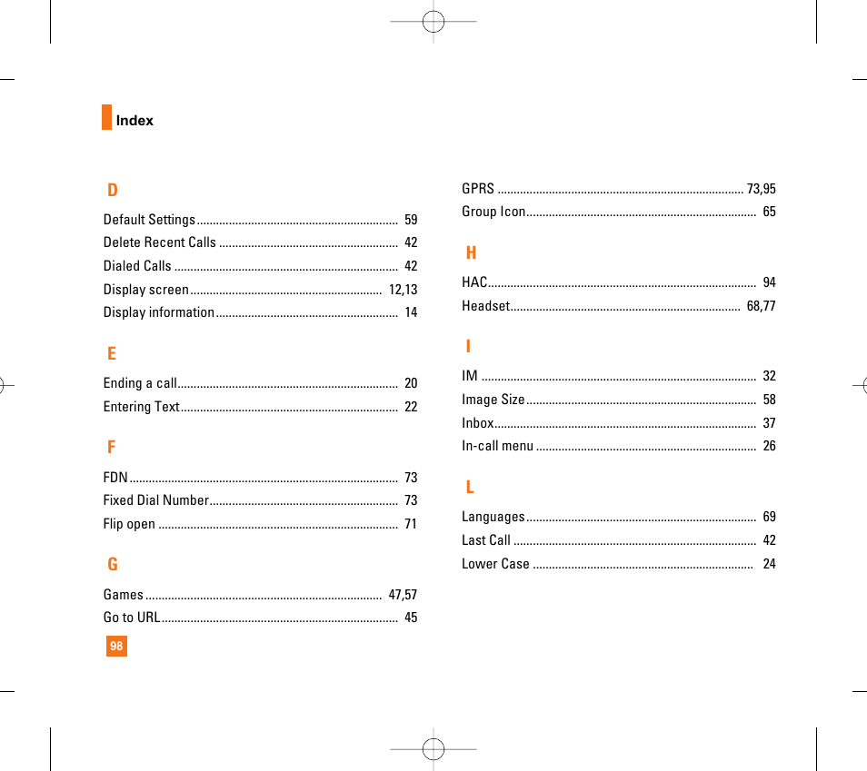 LG CG300 User Manual | Page 102 / 214