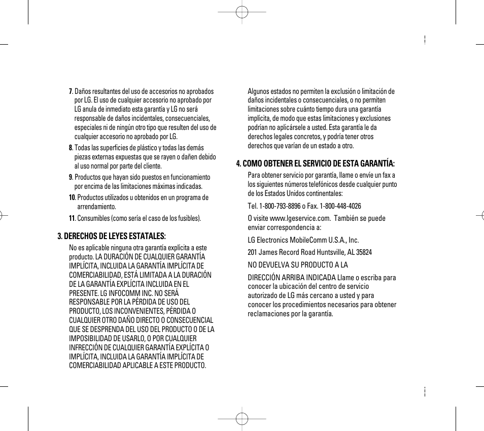 LG CG300 User Manual | Page 106 / 214