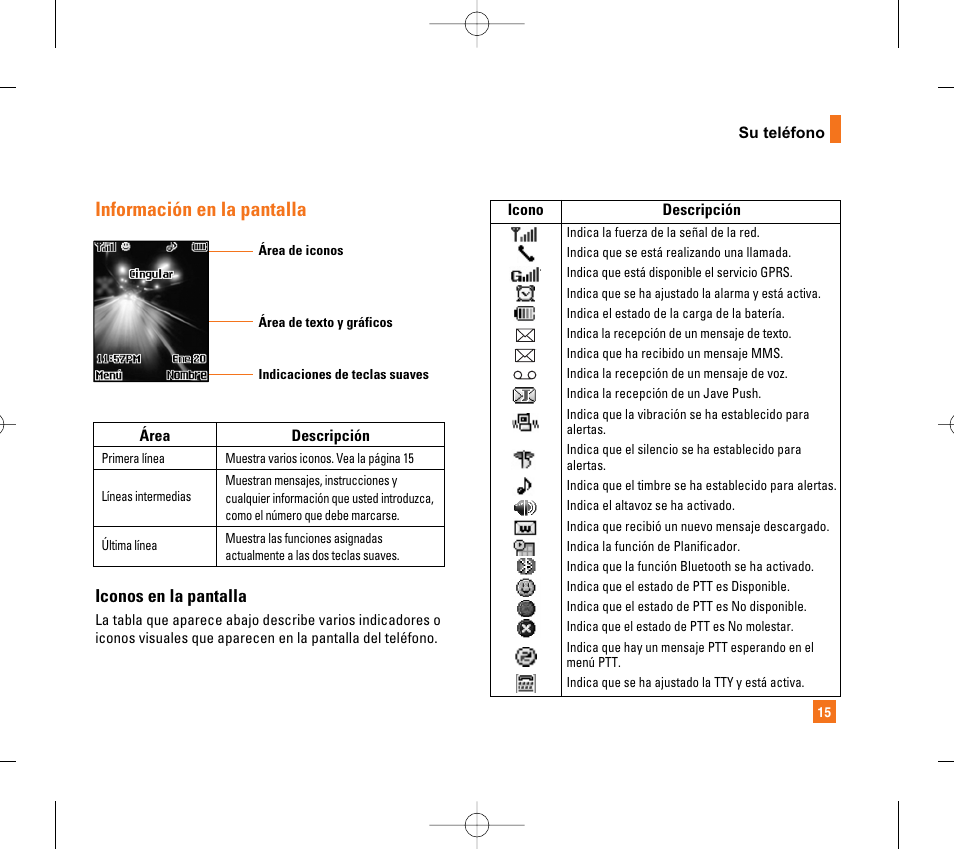 Información en la pantalla | LG CG300 User Manual | Page 121 / 214