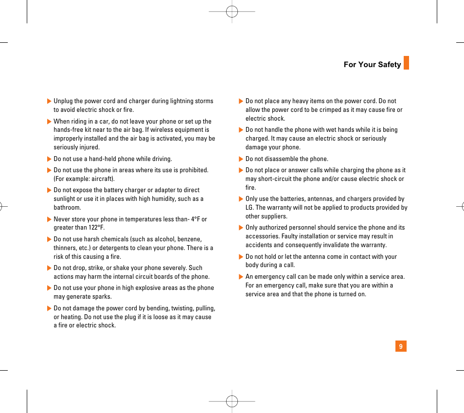 LG CG300 User Manual | Page 13 / 214