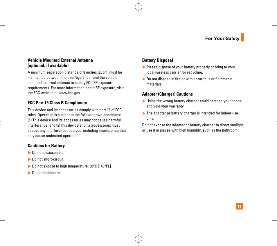 LG CG300 User Manual | Page 15 / 214