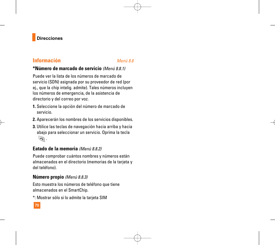 Información | LG CG300 User Manual | Page 176 / 214