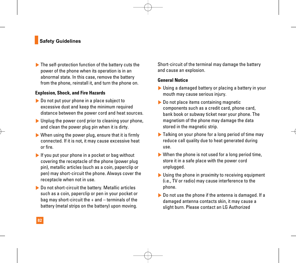 LG CG300 User Manual | Page 86 / 214