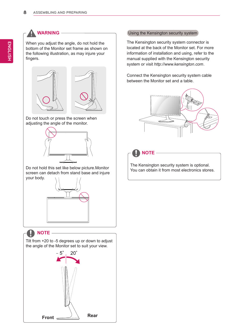 LG 22MP56HQ-P User Manual | Page 8 / 29