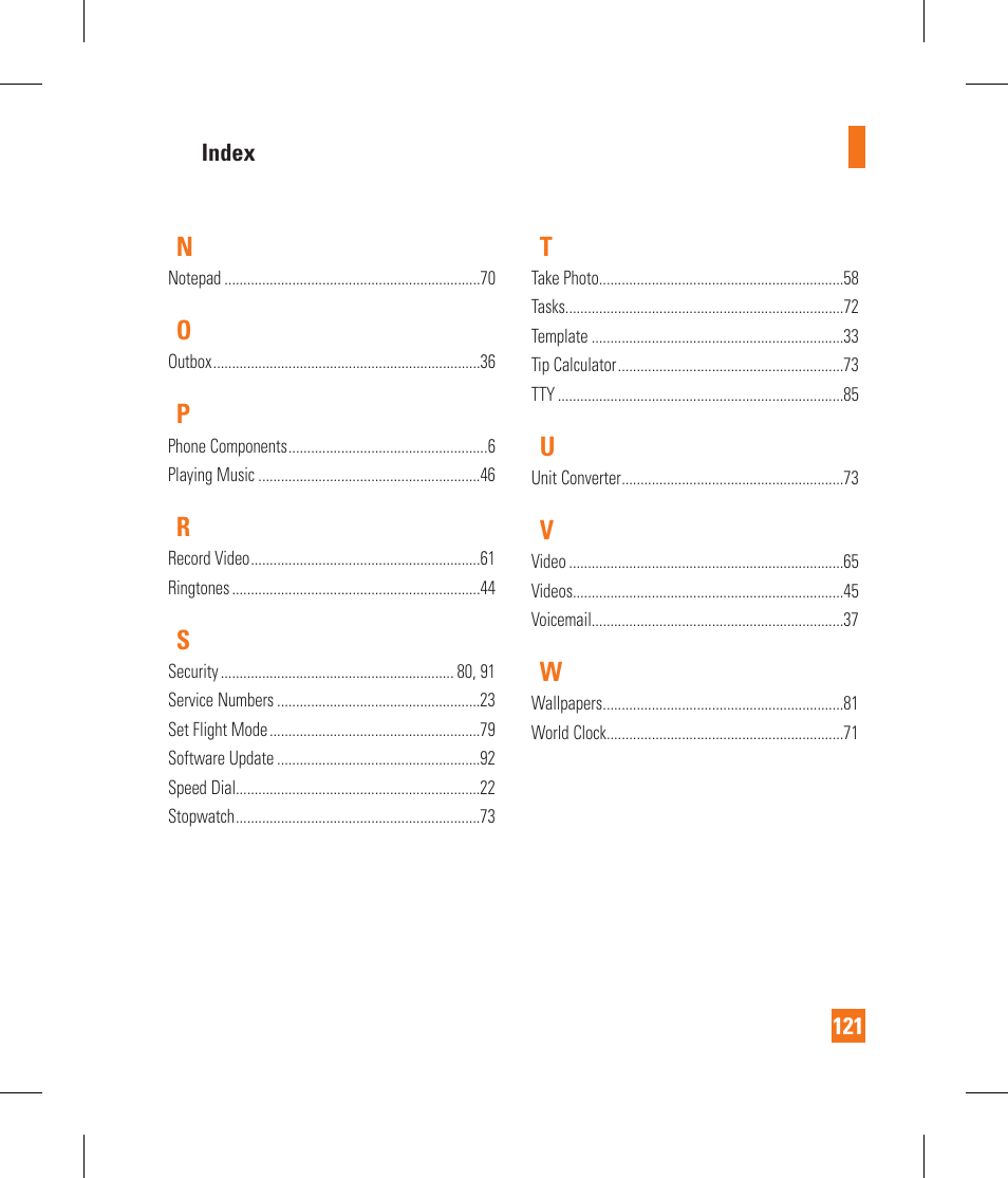 LG GS390GO User Manual | Page 126 / 129