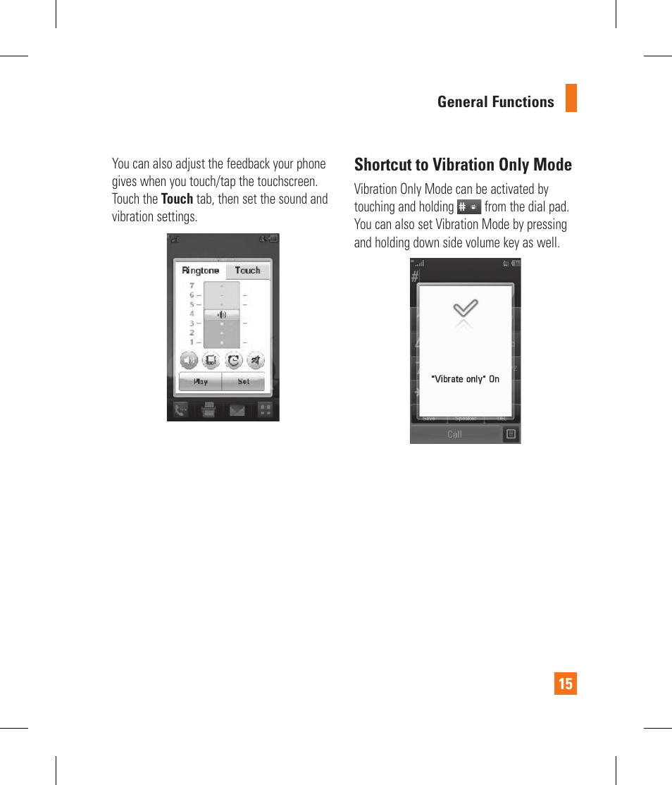 LG GS390GO User Manual | Page 20 / 129