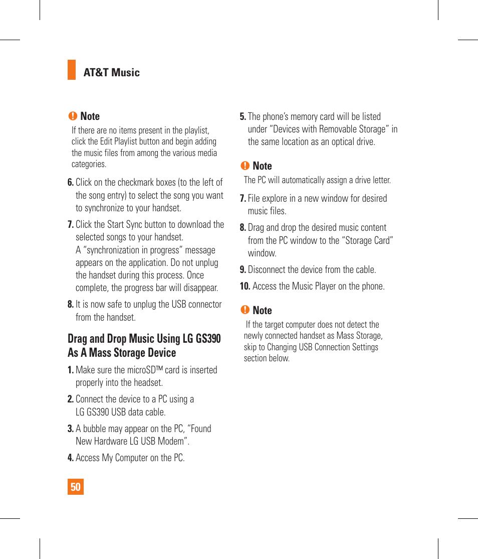 LG GS390GO User Manual | Page 55 / 129