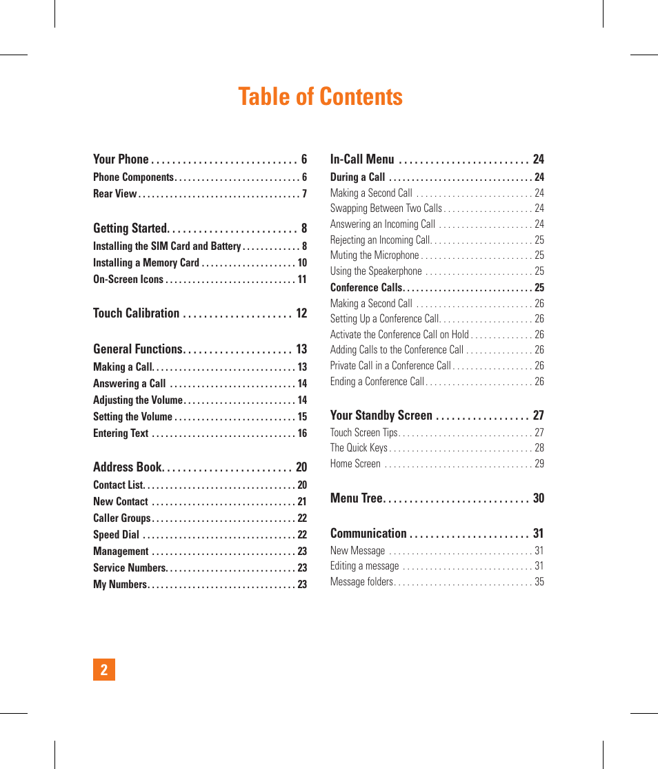 LG GS390GO User Manual | Page 7 / 129