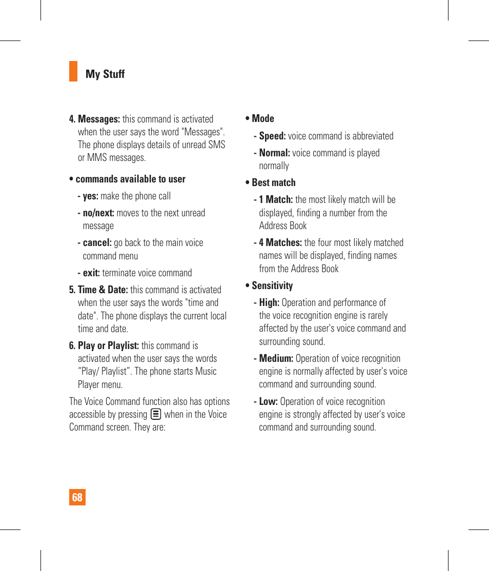 LG GS390GO User Manual | Page 73 / 129