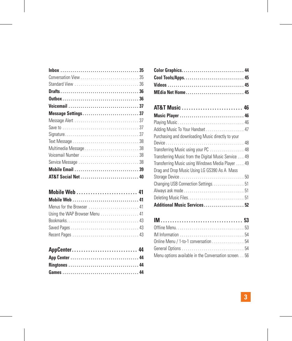 LG GS390GO User Manual | Page 8 / 129