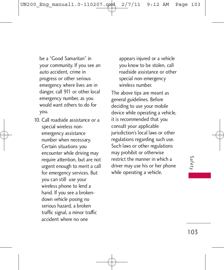 LG UN200 User Manual | Page 103 / 120