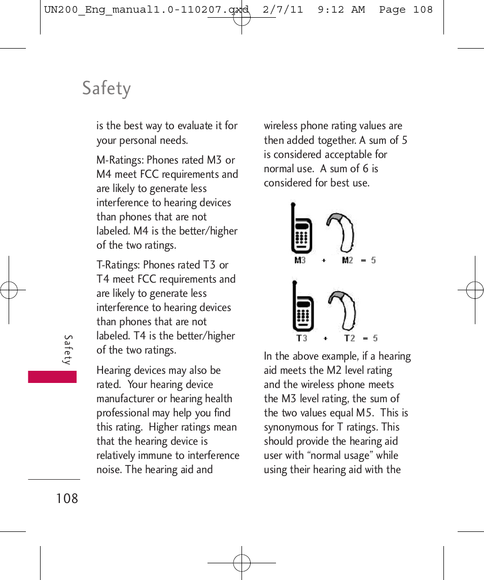 Safety | LG UN200 User Manual | Page 108 / 120