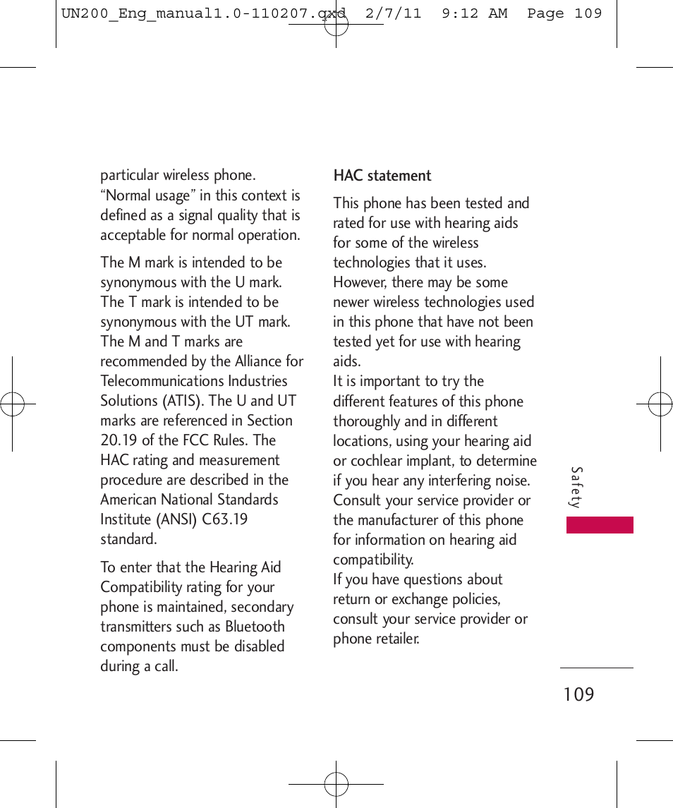 LG UN200 User Manual | Page 109 / 120