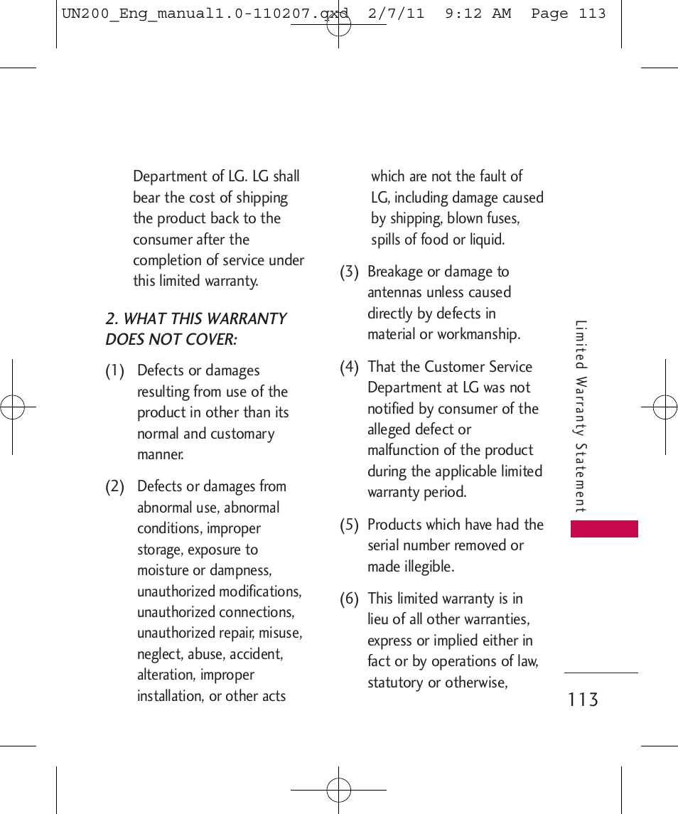 LG UN200 User Manual | Page 113 / 120