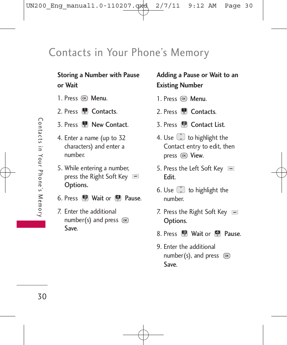 LG UN200 User Manual | Page 30 / 120