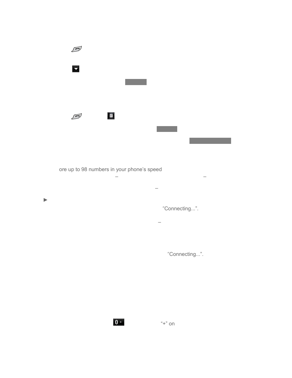 Dial from the contacts list, Speed dialing, Plus (+) code dialing | LG LN272 User Manual | Page 41 / 124