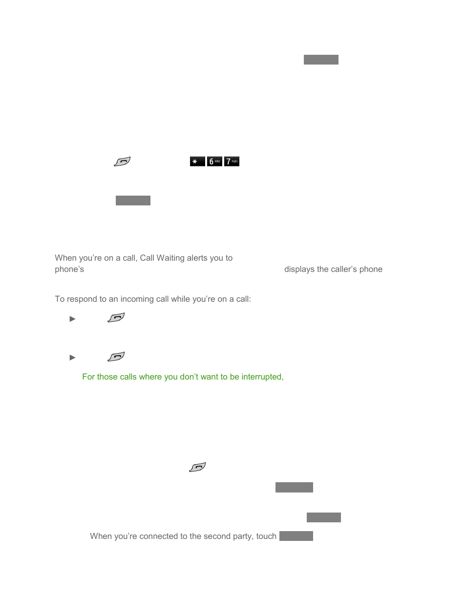 Caller id, Call waiting, Make a 3-way call | LG LN272 User Manual | Page 42 / 124