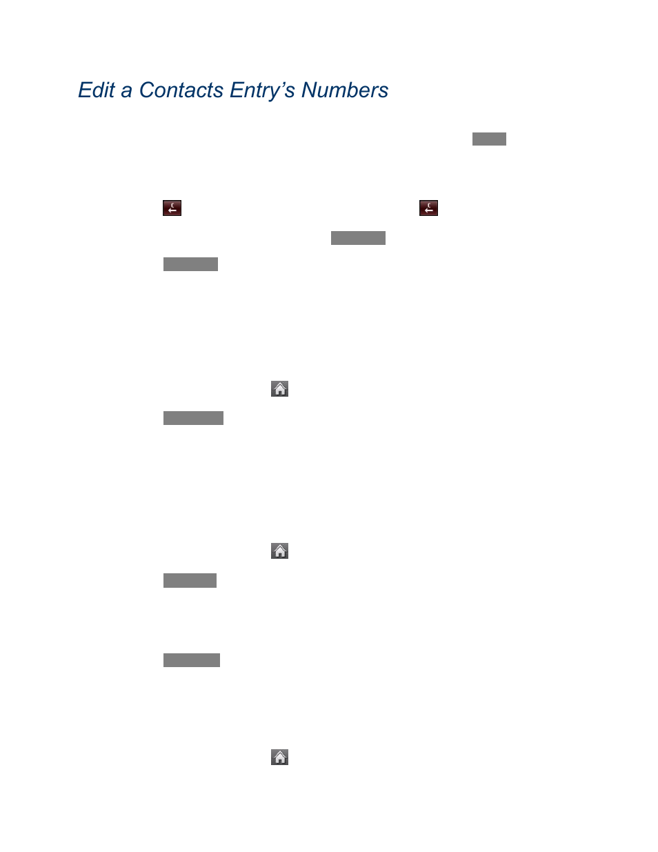 Edit a contacts entry’s numbers, Assign speed dial numbers, Edit a contacts entry‘s numbers | Edit, A contacts entry‘s numbers | LG LN272 User Manual | Page 68 / 124